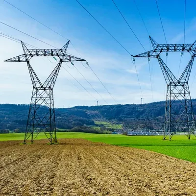 Illustration pylône électrique